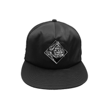 Load image into Gallery viewer, Black Satin Logo Hat
